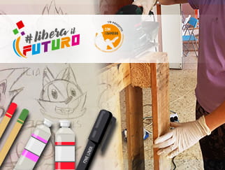 Il laboratorio di fumetto e il laboratorio creativo di Muncraft, centro di aggregazione giovanile di Libera Il Futuro